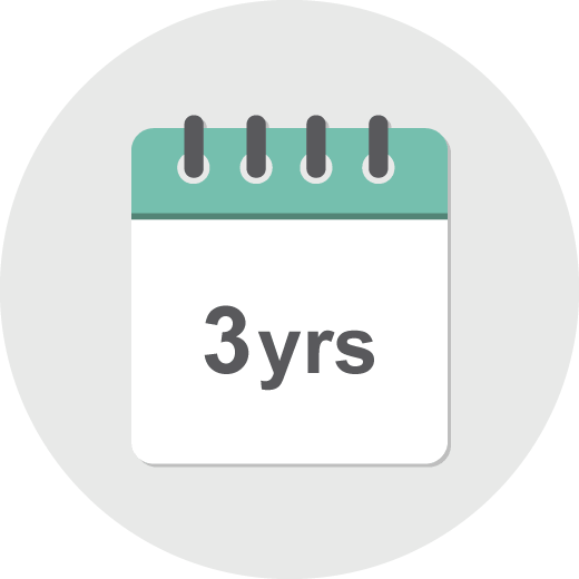 3 years